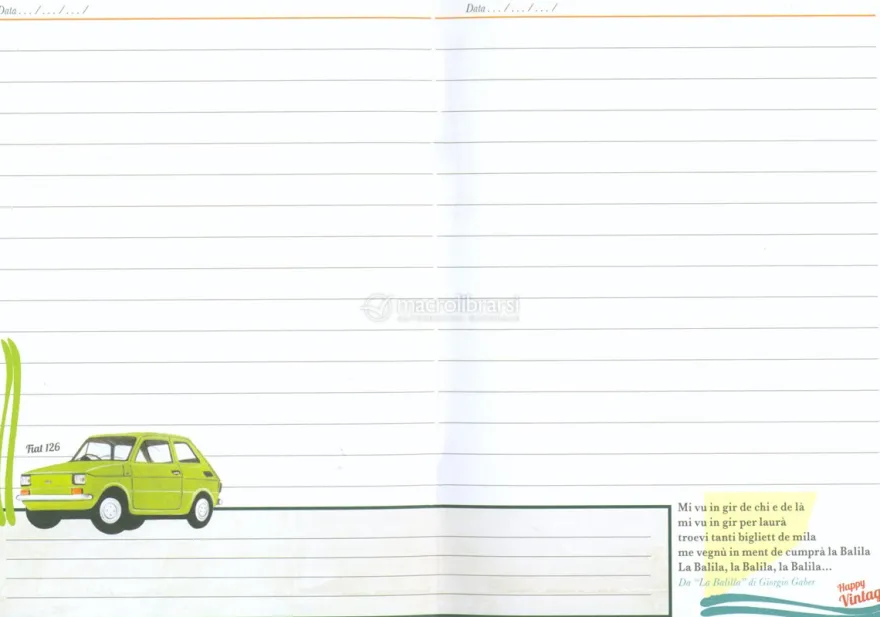 Quaderno da Zaino - Vintage