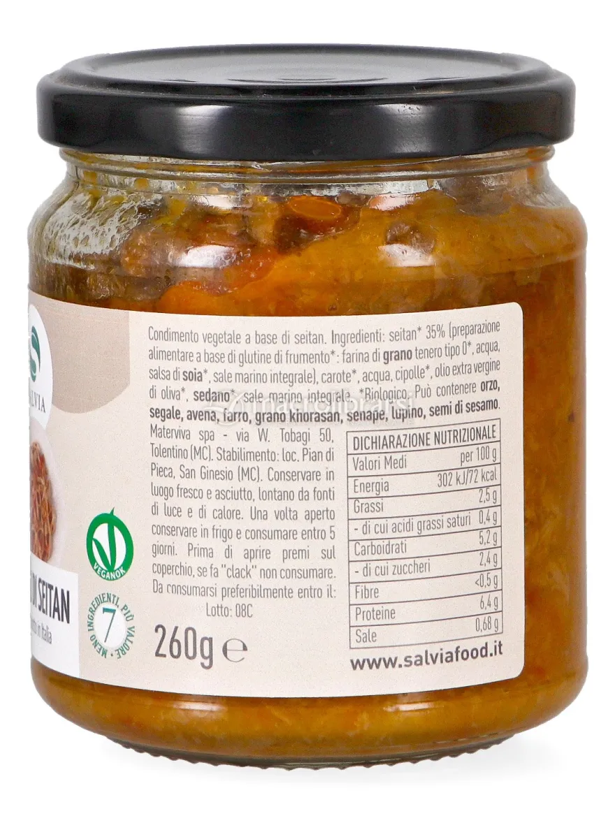 Ragù di Seitan Bio