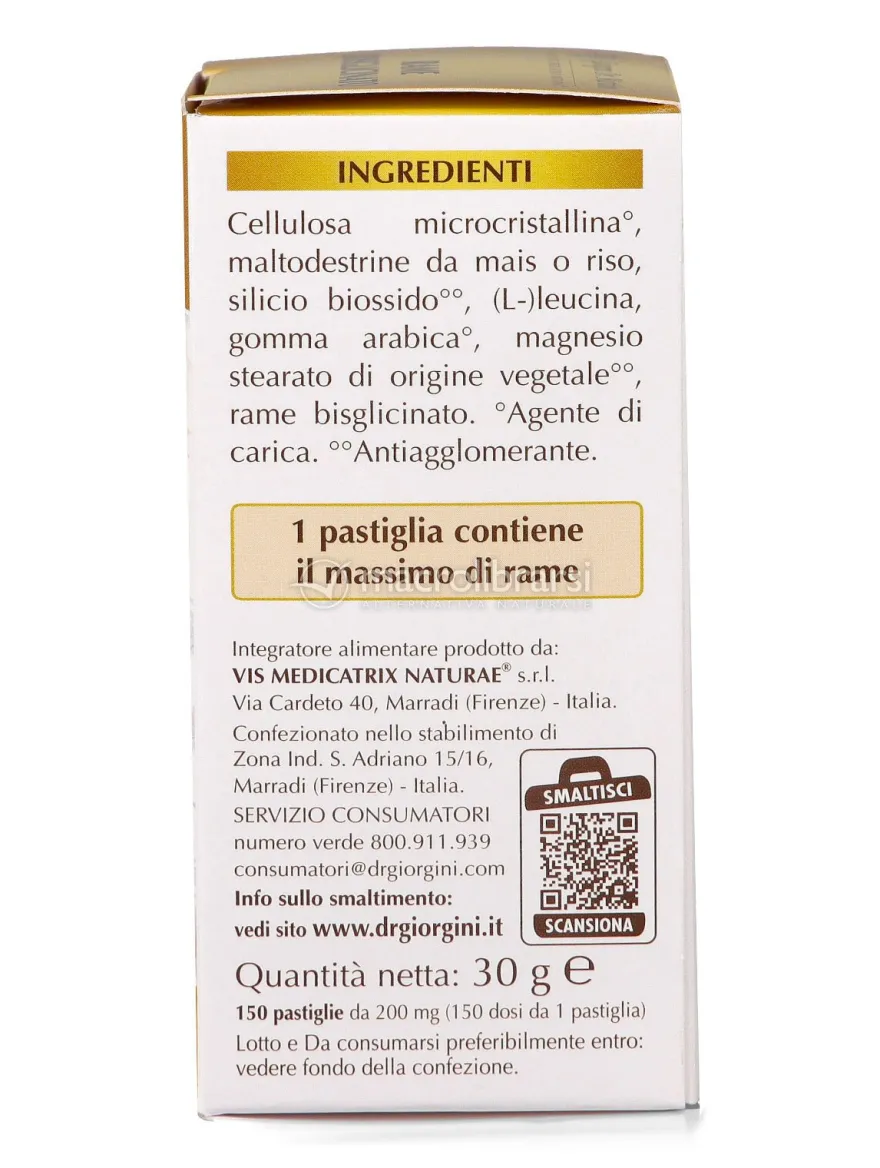 Rame Bisglicinato - Pastiglie