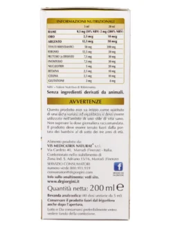 Rame Oro Argento Olimentovis - Liquido Analcolico