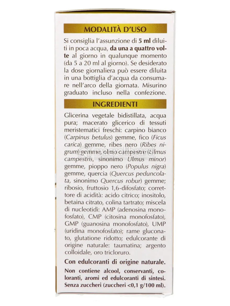 Rame Oro Argento Olimentovis - Liquido Analcolico