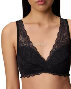 Reggiseno Bralette in Pizzo - Nera - Taglia 2