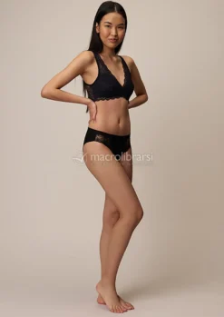 Reggiseno Bralette in Pizzo - Nera - Taglia 2