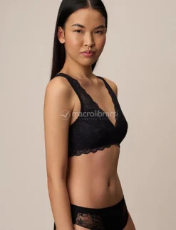 Reggiseno Bralette in Pizzo - Nera - Taglia 2