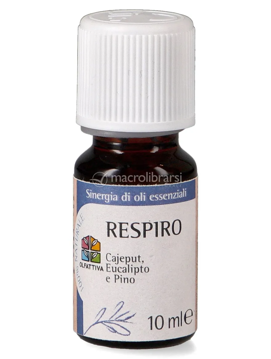 Respiro - Sinergia di Oli Essenziali - Cajeput, Eucalipto e Pino