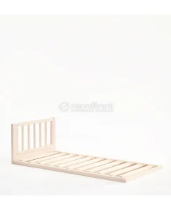 Rete a Doghe Tatami e Testata in Legno Naturale - 90x160 cm