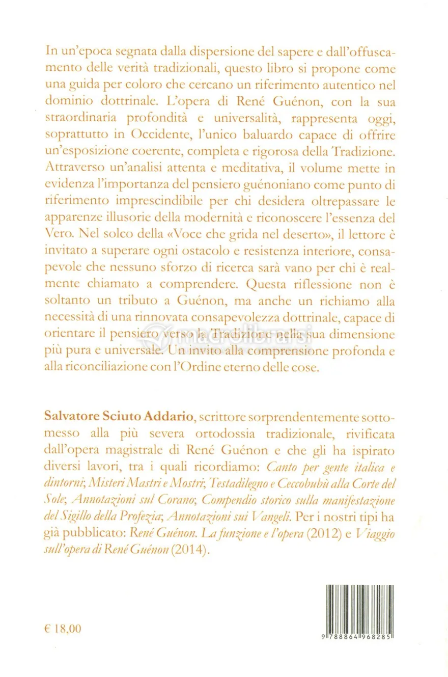 Riflessioni Dottrinali alla Luce dell'Opera di René Guénon