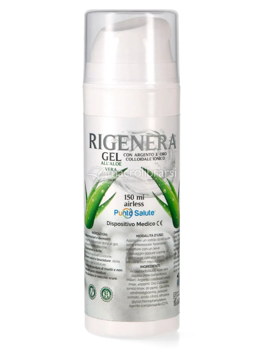 Rigenera Gel con Argento e Oro Colloidale Ionico