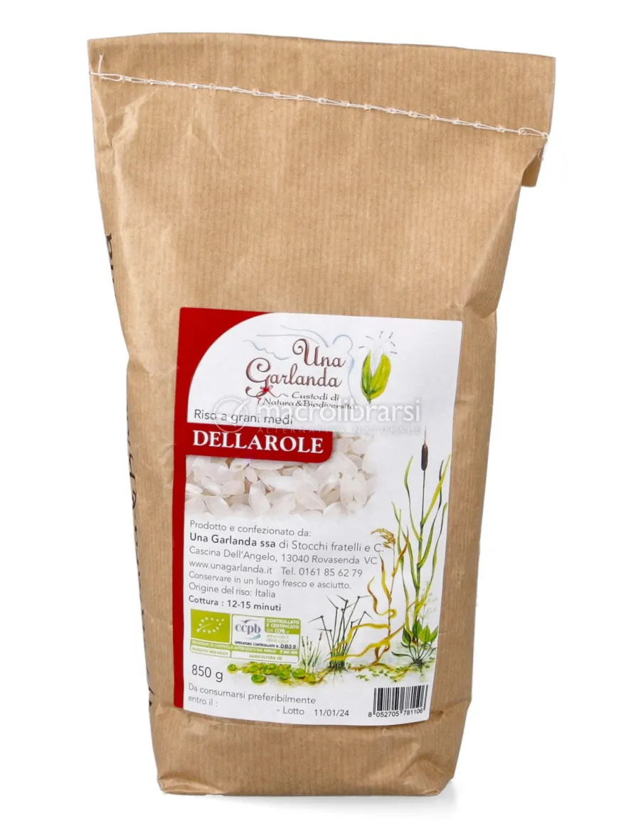 Riso a Grani Medi Bianco - Dellarole - 850 kg