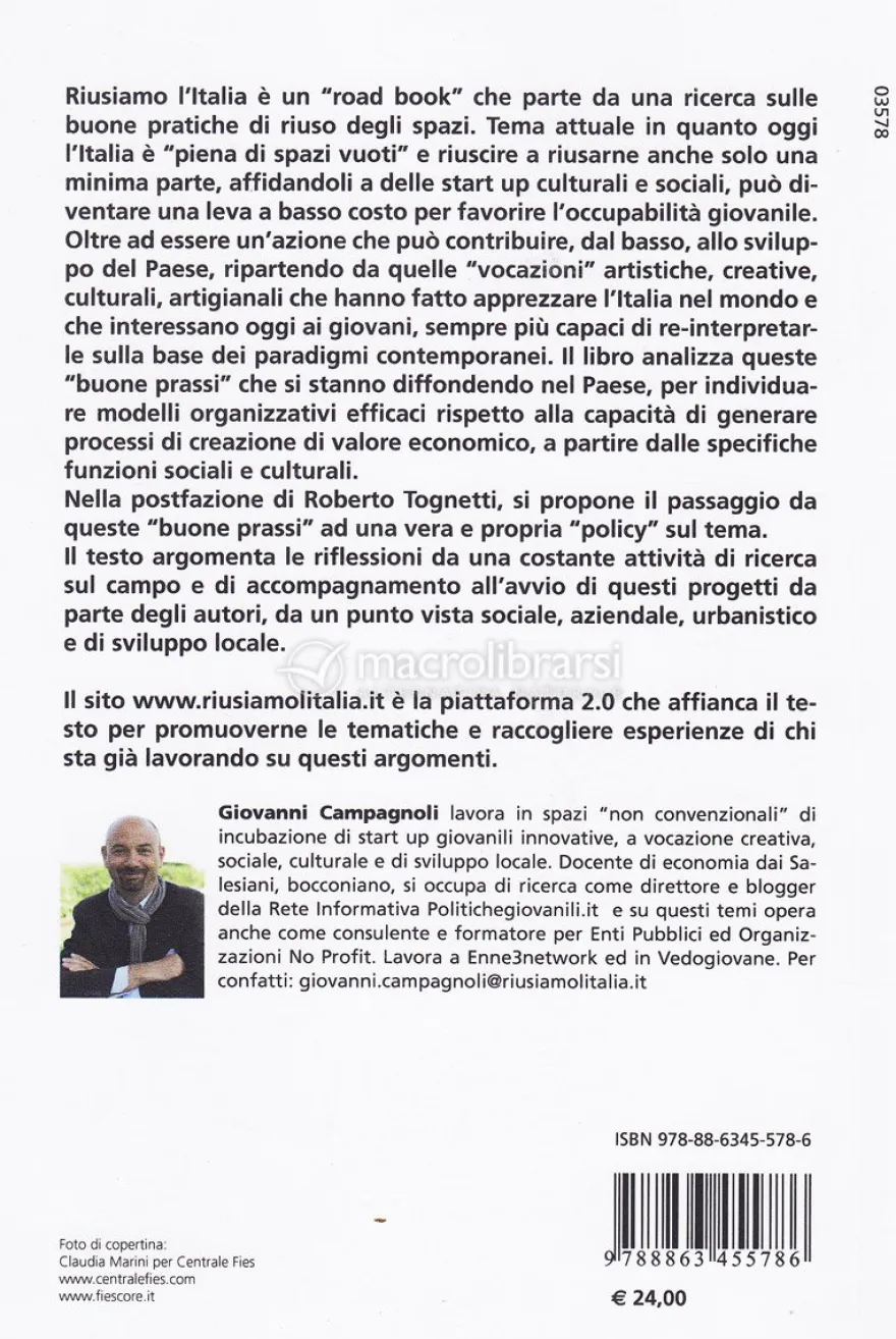 Riusiamo L'Italia - Da Spazi Vuoti a Start-up Culturali e Sociali