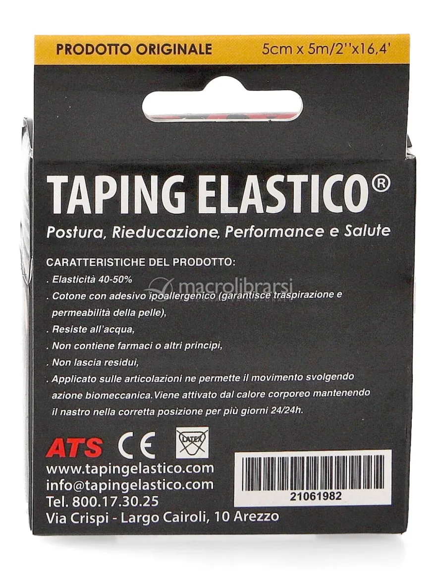 Rotolo Taping Elastico® - Tape Kinesiologico per Muscoli e Articolazioni 5 cm x 5 metri Rosa Chiaro