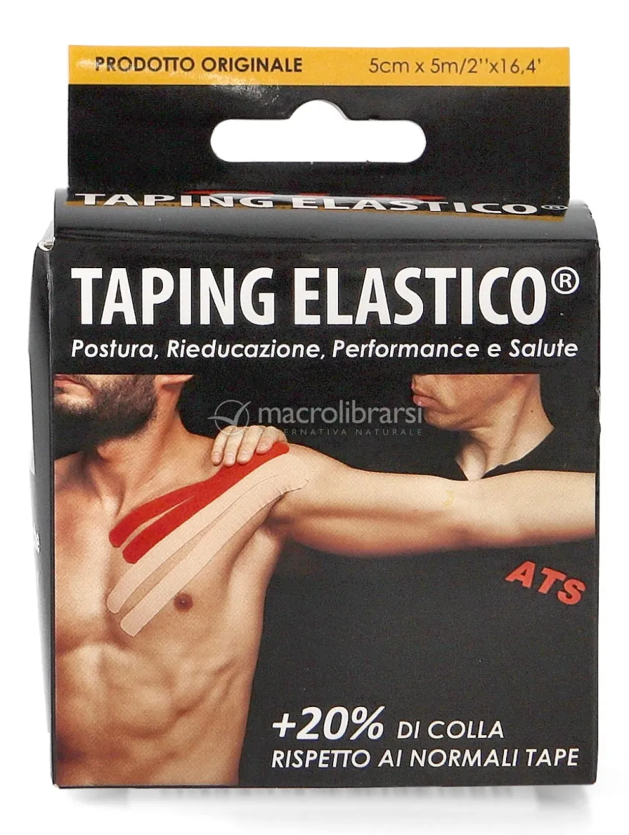 Rotolo Taping Elastico® - Tape Kinesiologico per Muscoli e Articolazioni 5 cm x 5 metri Rosa Chiaro