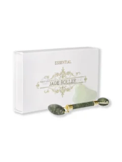 Rullo Massaggio con Pietra Gua-sha - Giada Verde - Essential Set