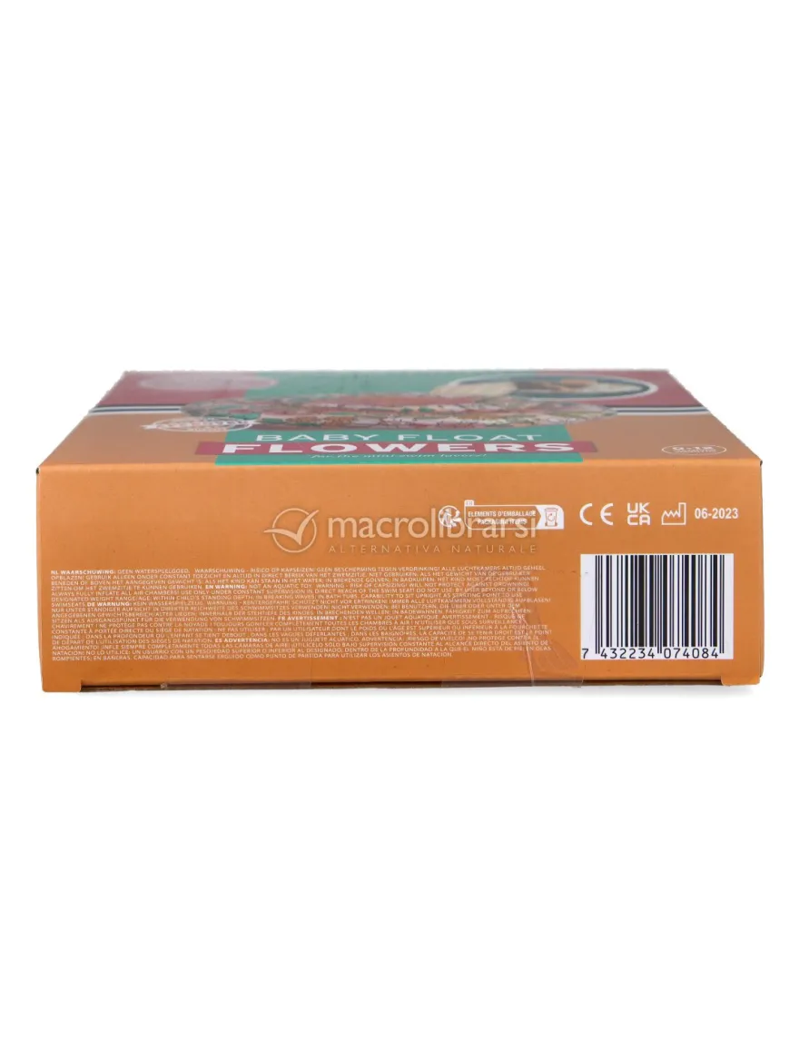 Salvagente con Mutandina in PVC Riciclabile - 0/12 mesi - Fiori Colorati