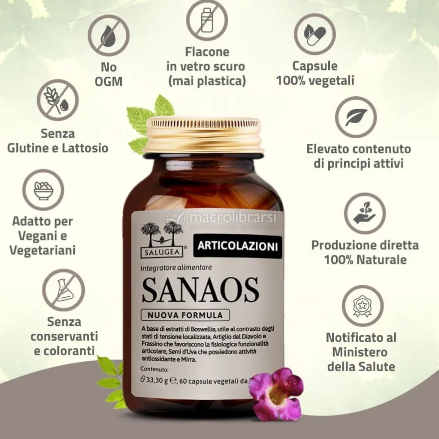 Sanaos Nuova Formula – Integratore Ossa e Articolazioni