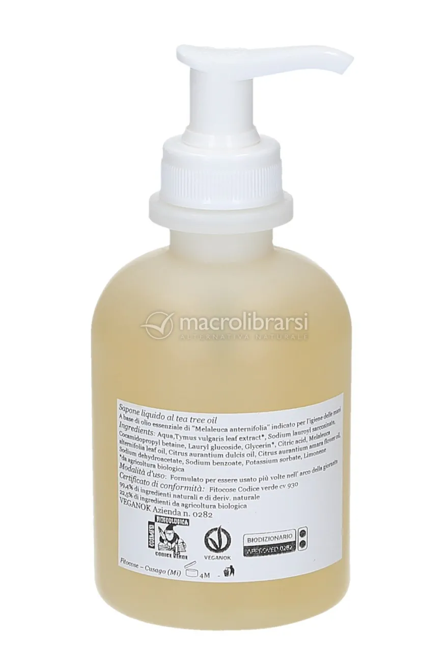 Sapone Liquido al Tea Tree Oil e Foglie di Timo - pH 5,5
