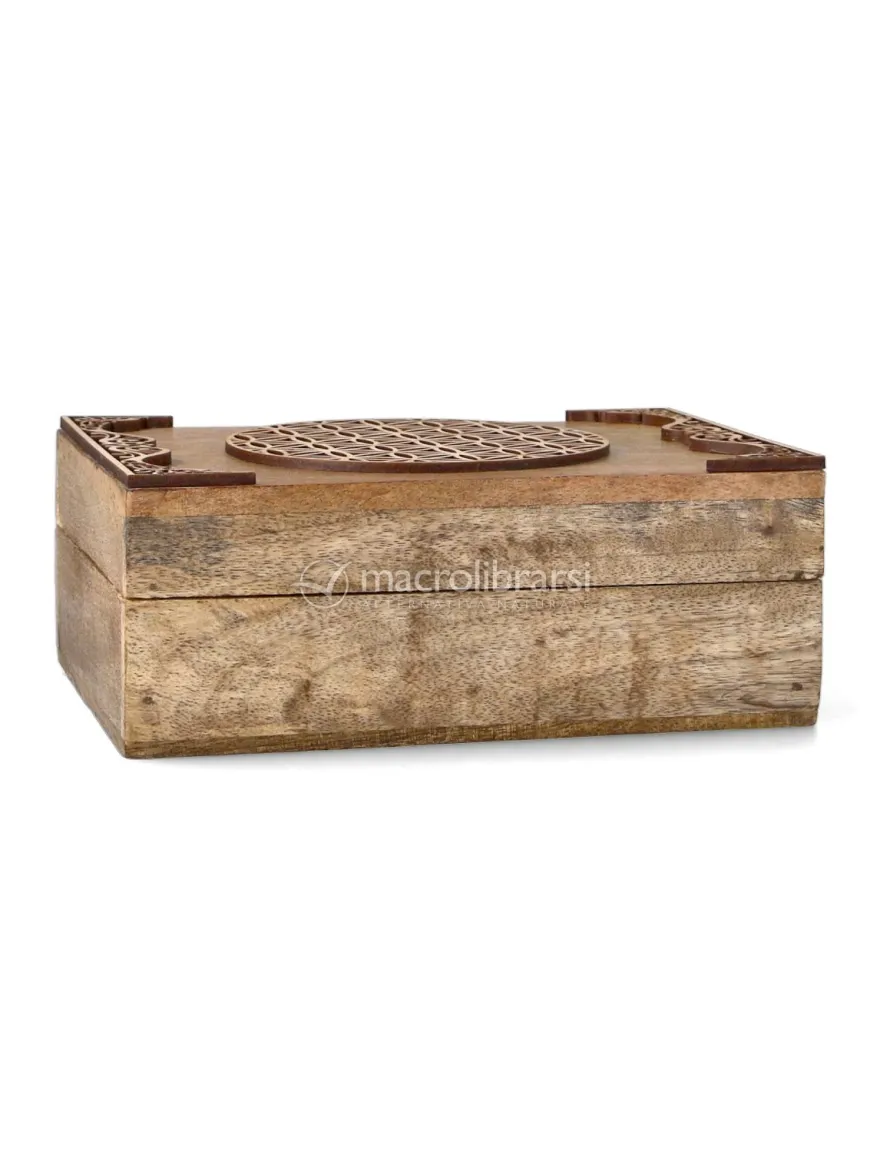 Scatola Tarocchi in Legno Mango - Fiore della Vita
