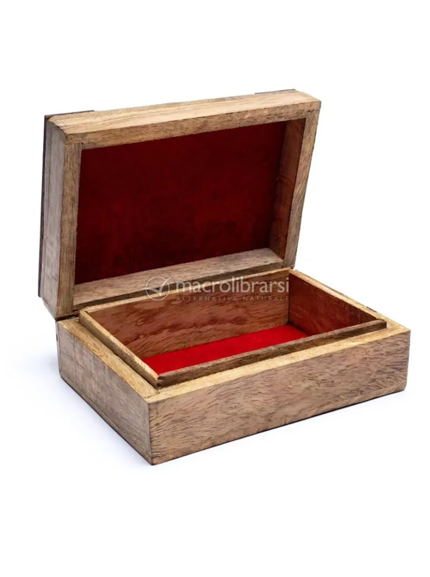 Scatola Tarocchi in Legno Mango - Fiore della Vita