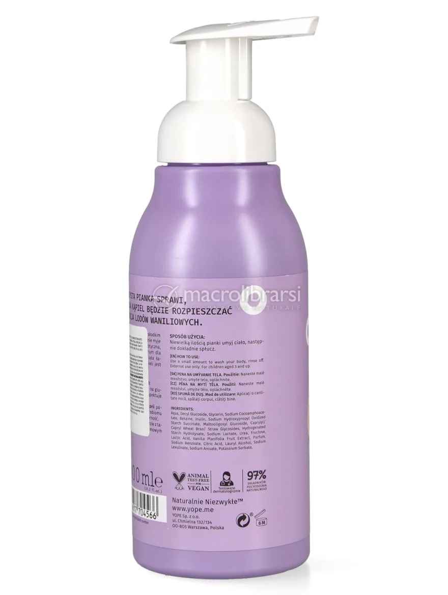 Schiuma Detergente Corpo per Bambini Vanilla Ice Cream