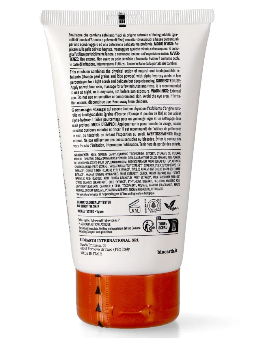 Scrub Viso Vit. C, AHA + Sweet Orange Peel