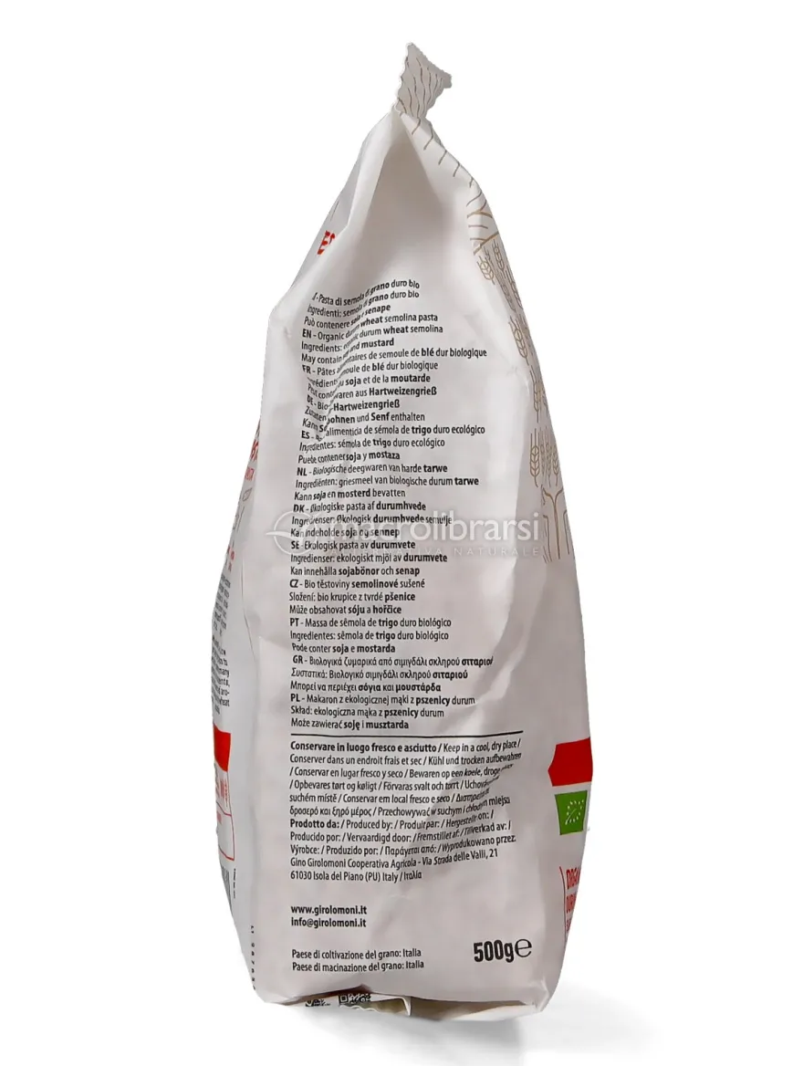 Sedanini di Grano Duro Bio
