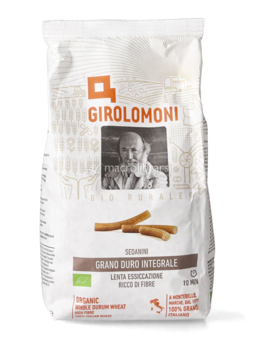 Sedanini Integrali di Grano Duro Bio