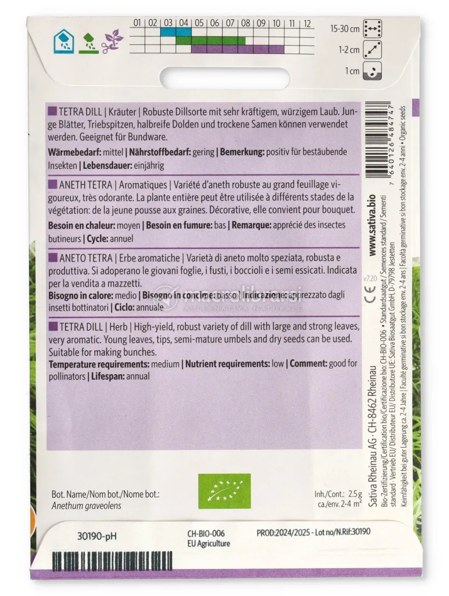 Semi di Aneto Tetra - Erbe Aromatiche