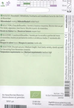 Semi di Cavolino di Bruxelles Selezione
