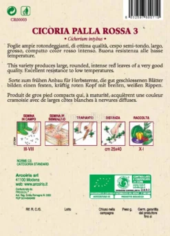 Semi di Cicoria Palla Rossa - 5 gr - BU012