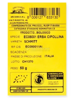 Semi di Erba Cipollina Bio - 50g