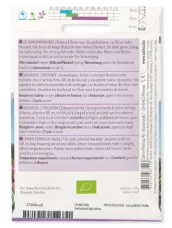 Semi di Erbe Aromatiche Monarda Citriodora