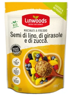 Semi di Lino, Girasole e Zucca Bio Macinati a Freddo, Fonte di Omega 3