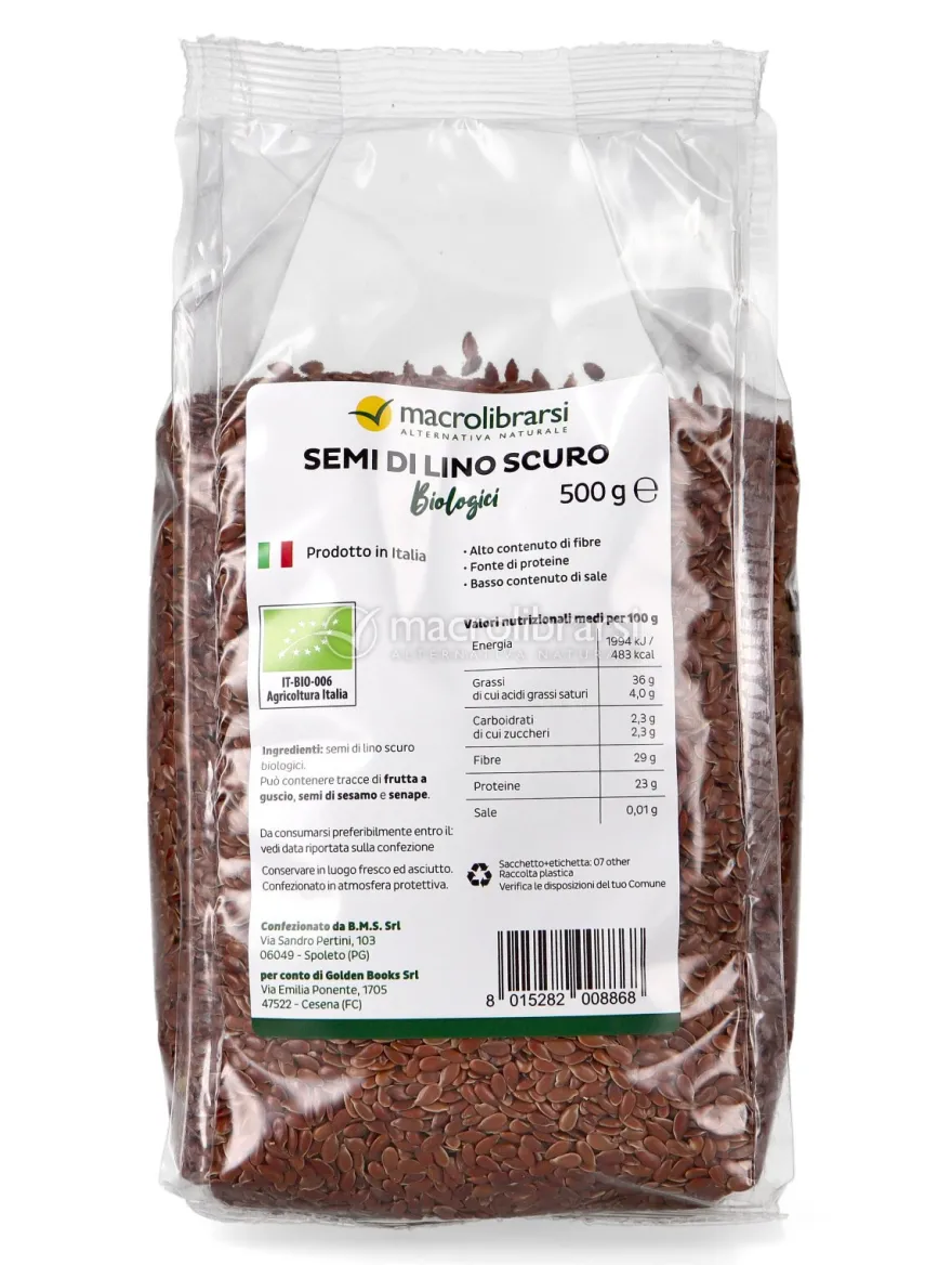 Semi di Lino Scuri Biologici Italiani