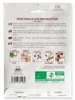 Semi di Mais Dolce Golden Bantam