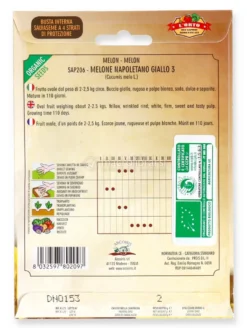 Semi di Melone Giallo Napoletano Bio