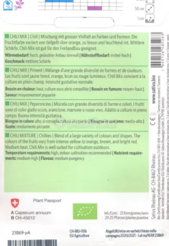 Semi di Peperoncino Chili Mix - 25 Semi