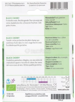 Semi di Pomodoro Ciliegino "Black Cherry"