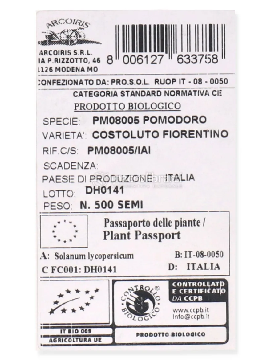 Semi di Pomodoro Costoluto Fiorentino Bio