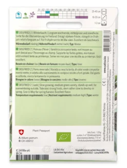 Semi di Porro Invernale Bio - Siegfried 2