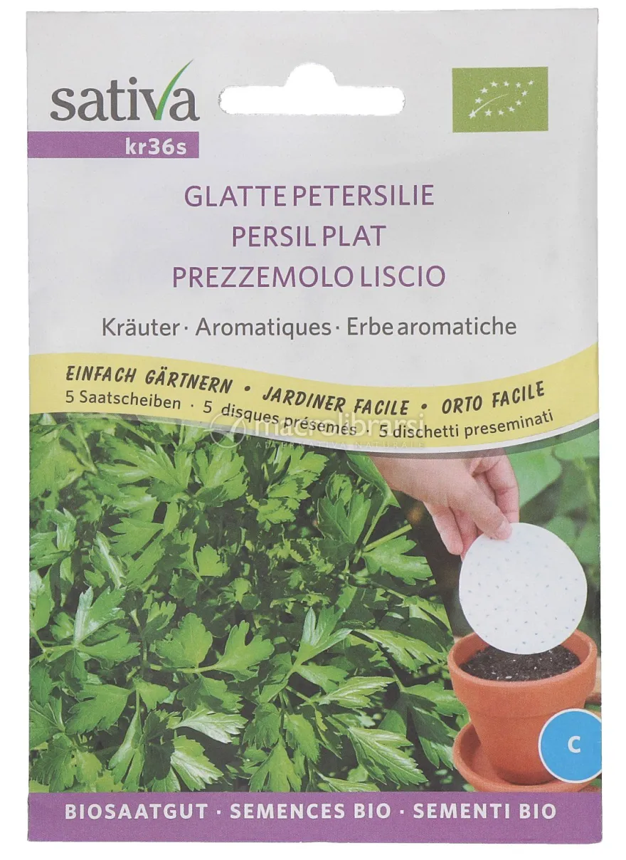 Semi di Prezzemolo Liscio - 5 Dischetti - kr36s