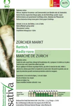 Semi di Rafano Bianco "Mercato di Zurigo"