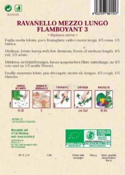 Semi di Ravanello Flamboyant - 4 gr - BU057