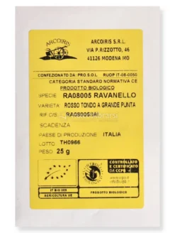 Semi di Ravanello Tondo a Grande Punta Bianca