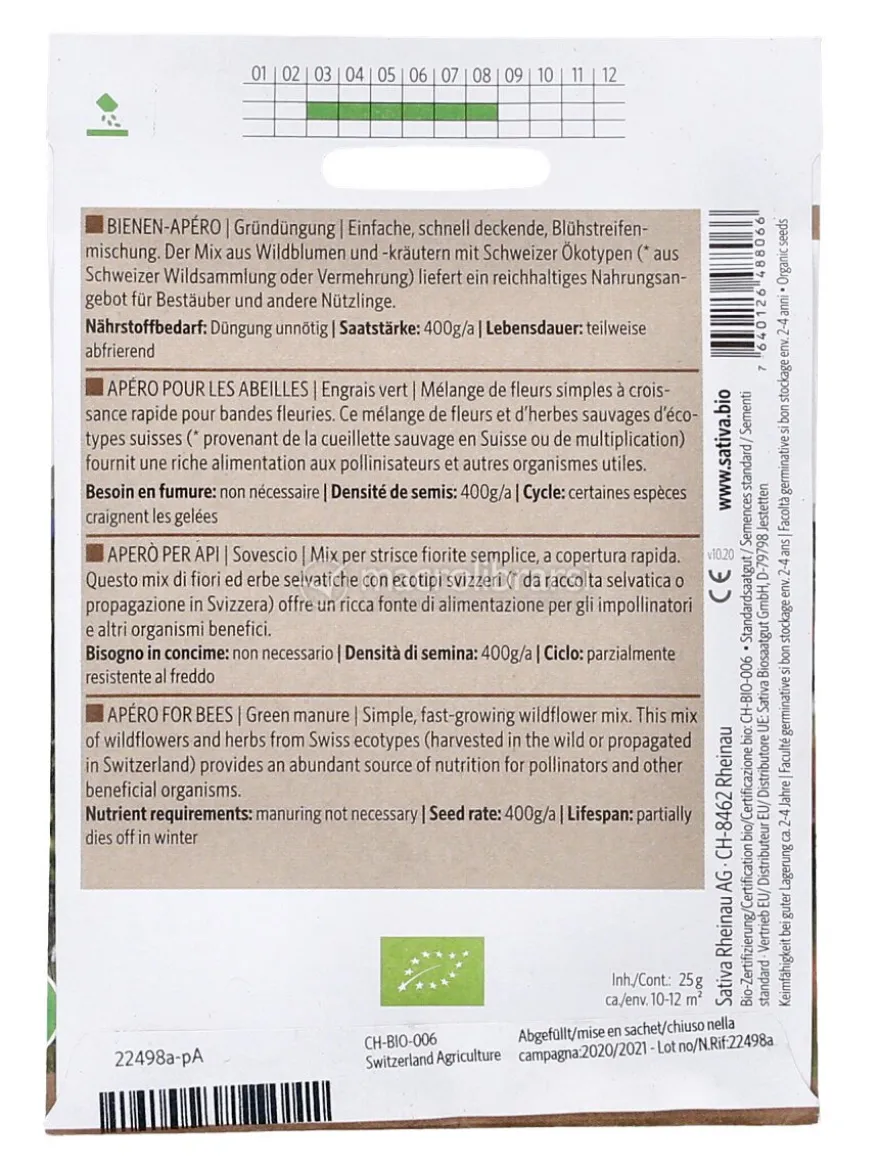 Semi di Sovescio Aperò per Api - 25 g
