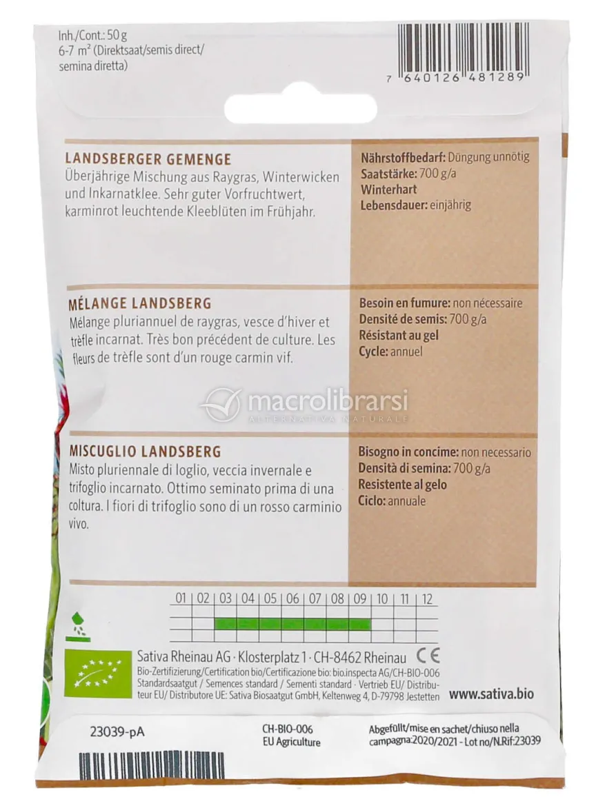 Semi di Sovescio "Miscela Landsberg