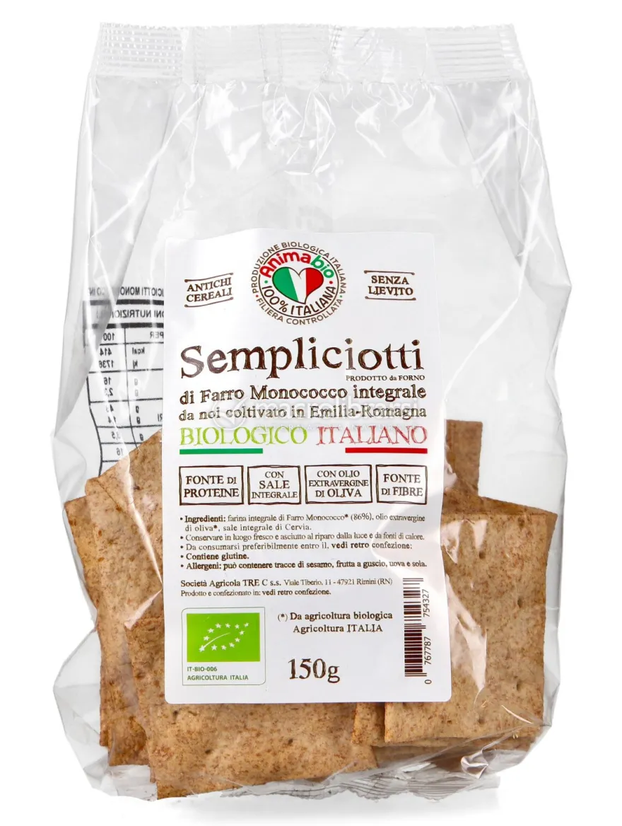Sempliciotti di Farro Monococco Integrale Italiano