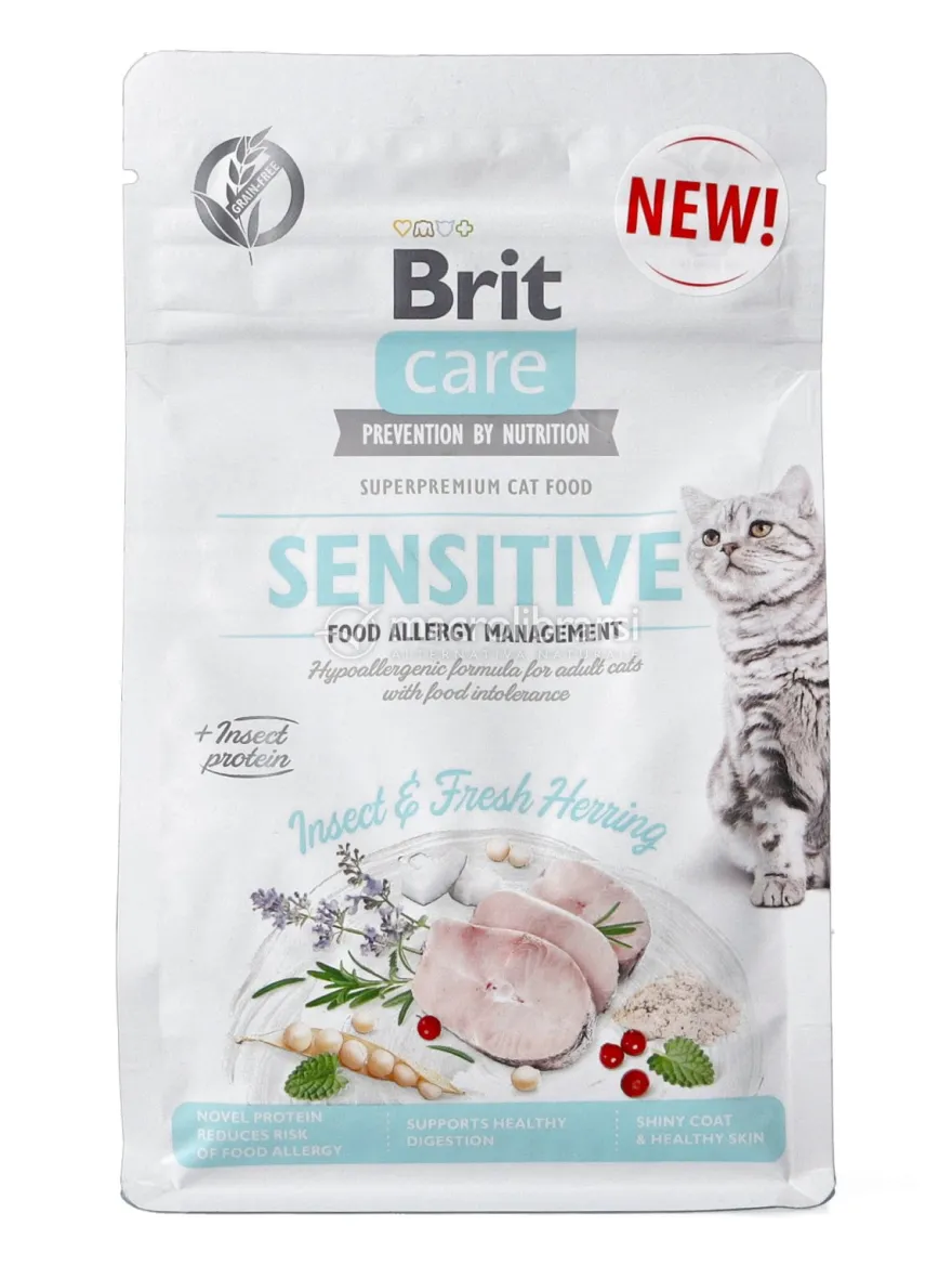 Sensitive Insetti e Aringa Fresca Grain Free per Gatti - 400g