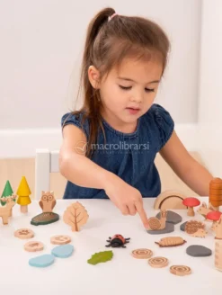 Set Creature e Alberi in Legno Sentiero nel Bosco