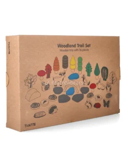 Set Creature e Alberi in Legno Sentiero nel Bosco