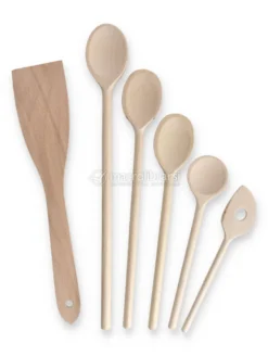 Set Cucchiai in Legno di Faggio - 6 pezzi